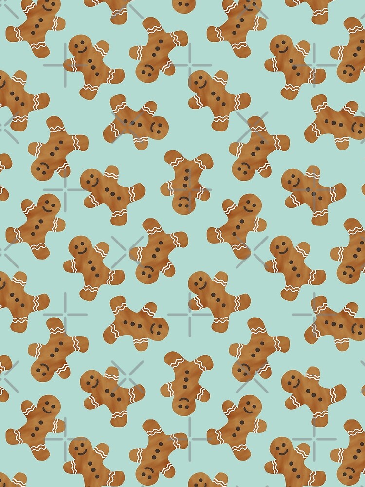 Gingerbread Man on mint by littlearrow