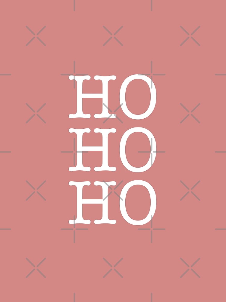 HO HO HO Dusty pink Christmas by Latte Design