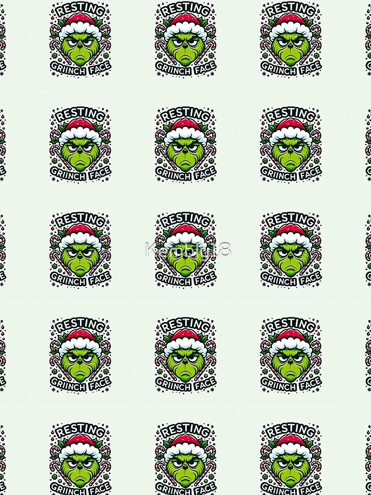 Resting Grinch Face - Funny Christmas Design by Kembly18
