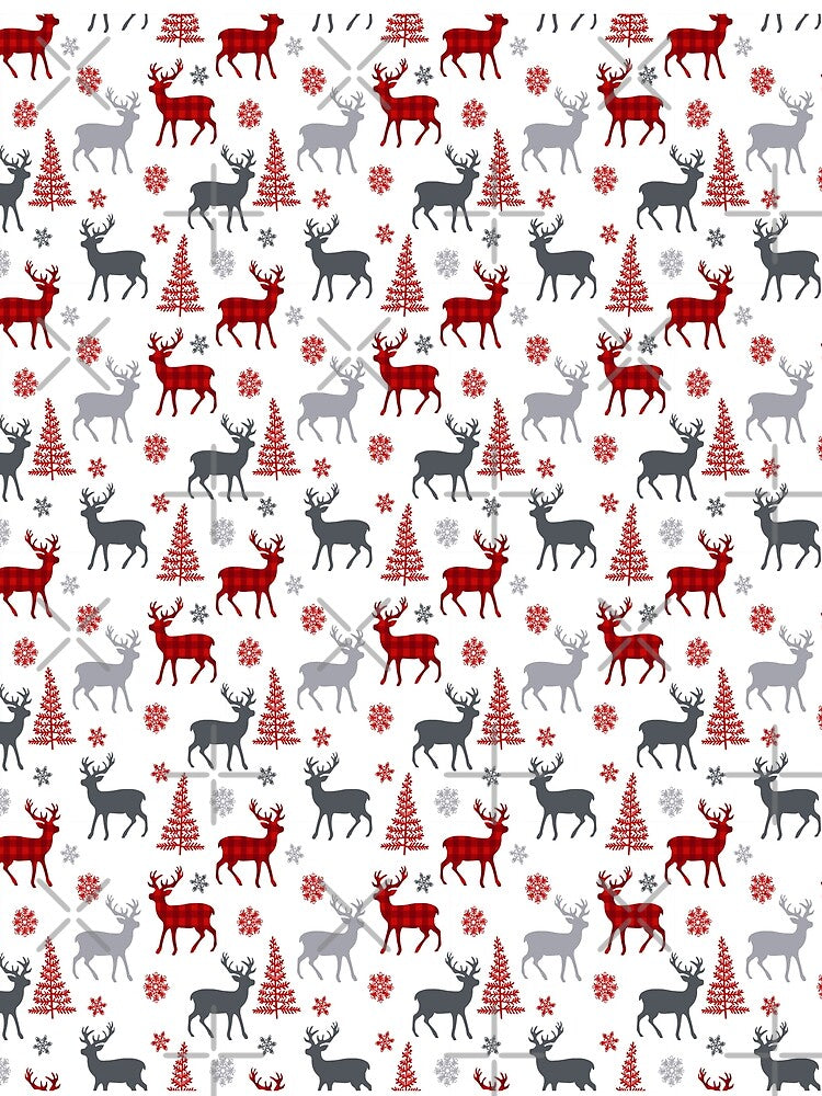 Reindeer pattern Merry Christmas by env1nada