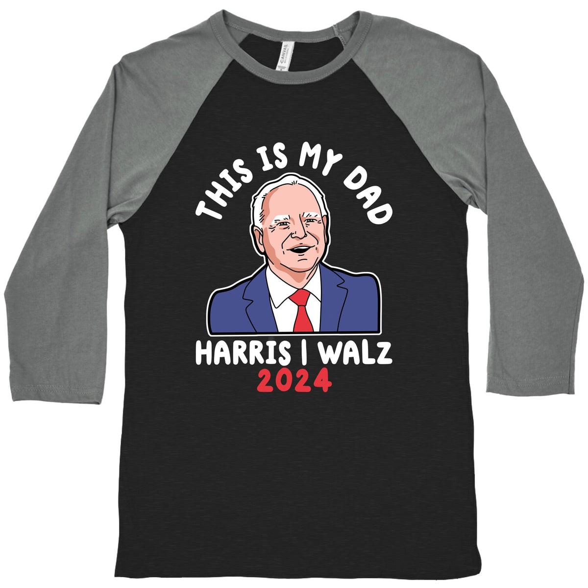 This Is My Dad Tim Walz Baseball Tee Unisex
