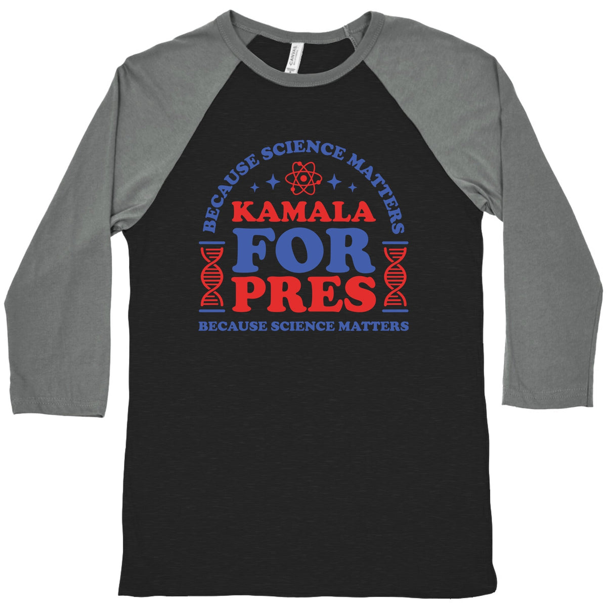 Kamala Because Science Matters Baseball Tee Unisex