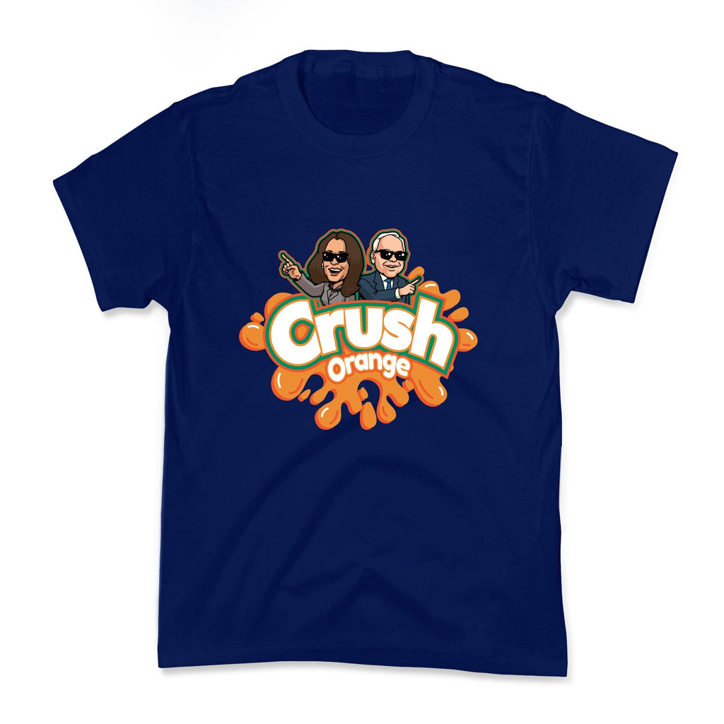 Orange Crush Harris Walz 2024 Kids Tee Unisex