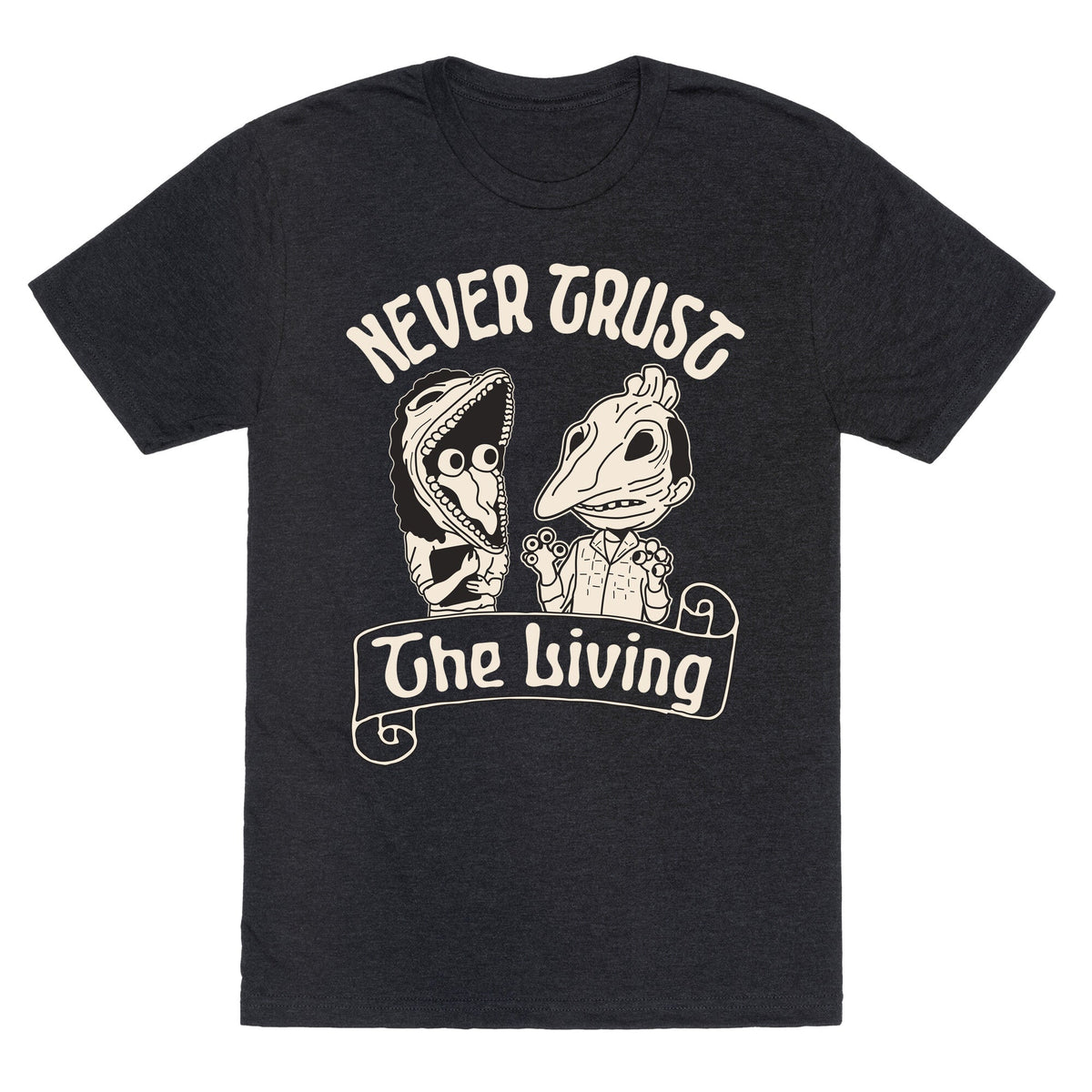 Beetlejuice Never Trust The Living Unisex Triblend Tee Unisex