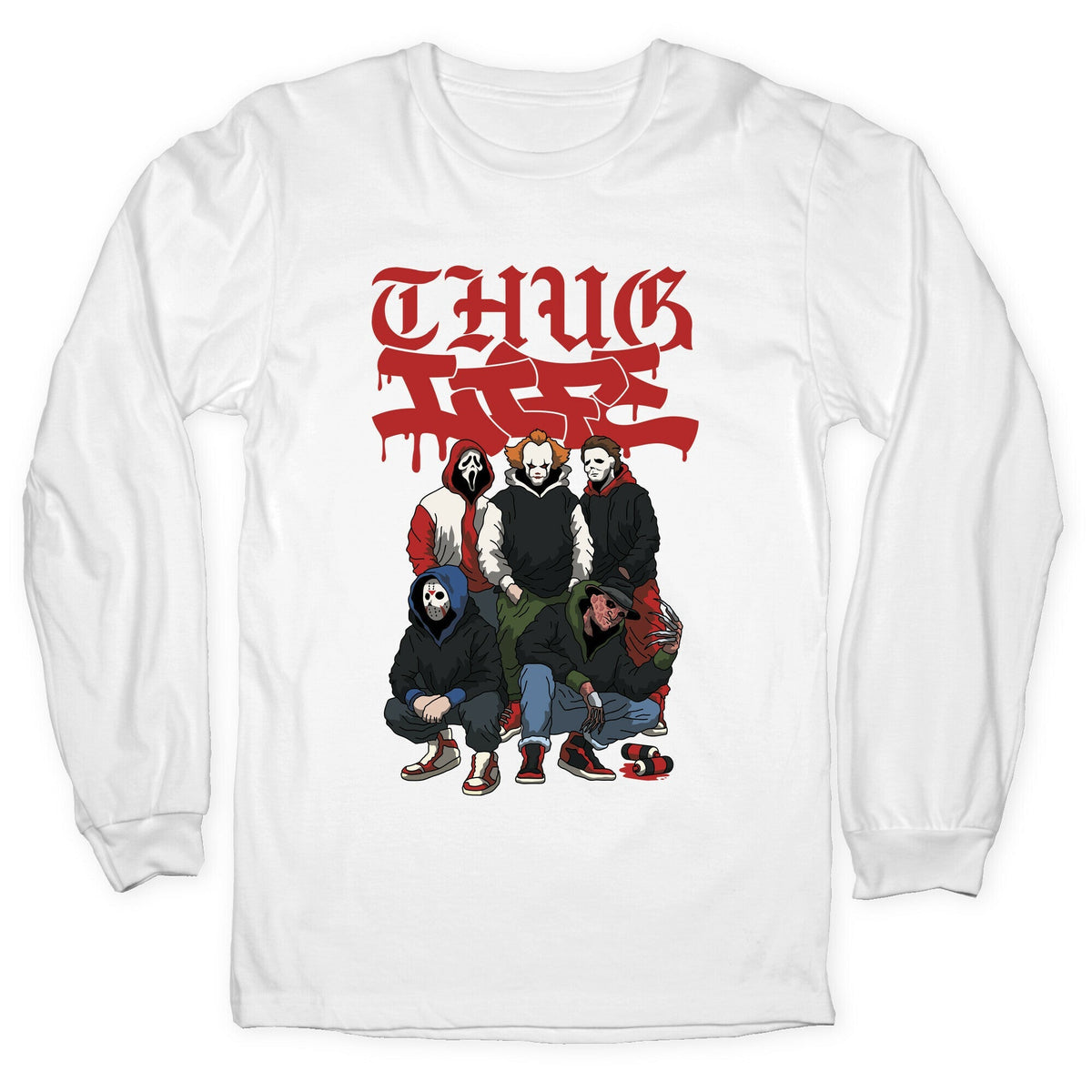 Thug Life Halloween Longsleeve Tee Unisex