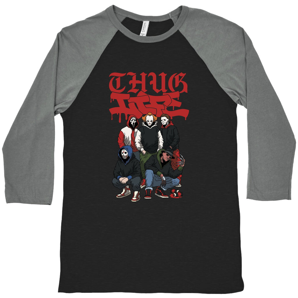 Thug Life Halloween Baseball Tee Unisex
