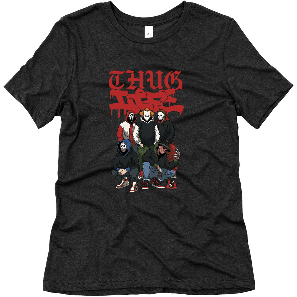 Thug Life Halloween Womens Triblend Tee Unisex