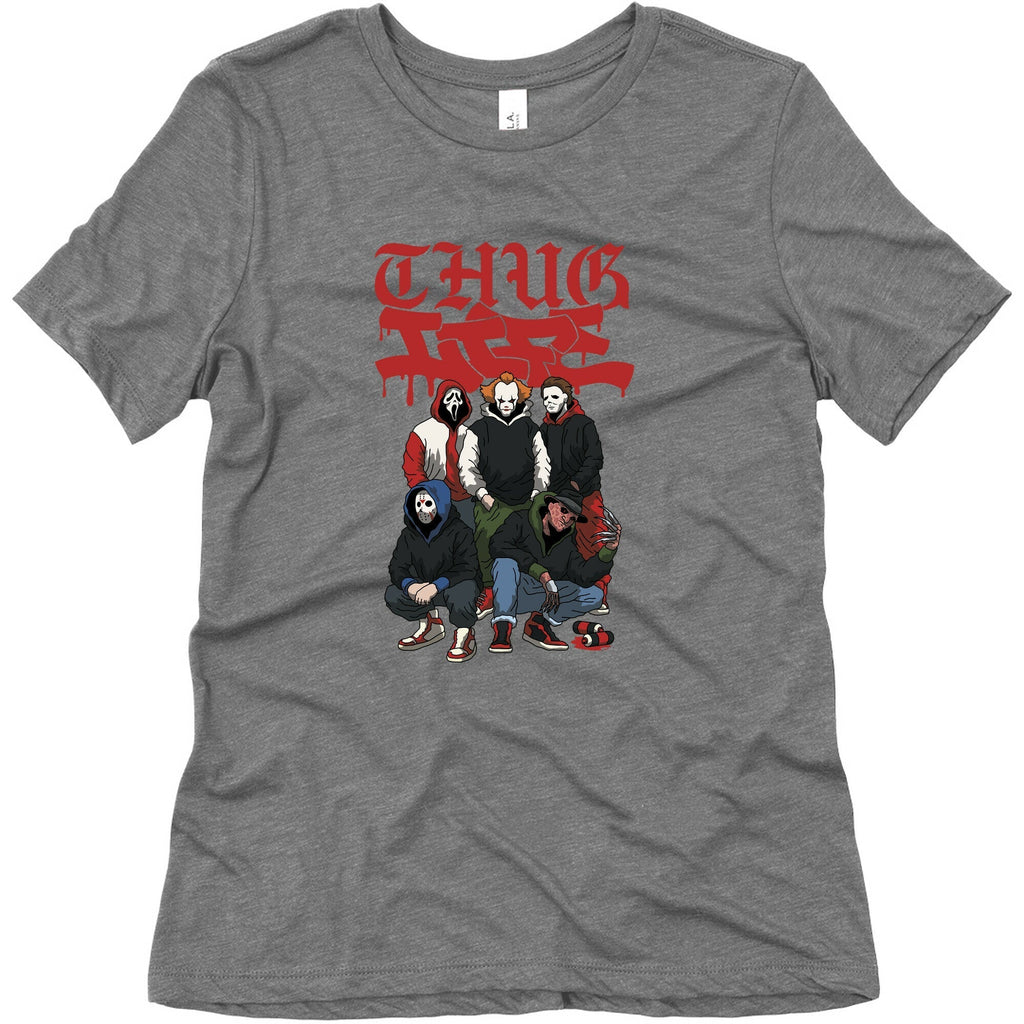 Thug Life Halloween Womens Triblend Tee Unisex