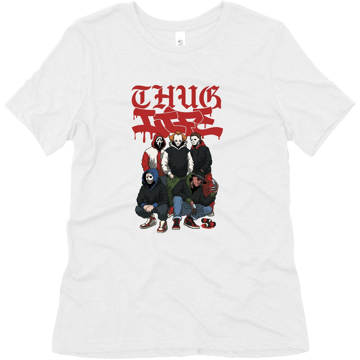 Thug Life Halloween Womens Triblend Tee Unisex