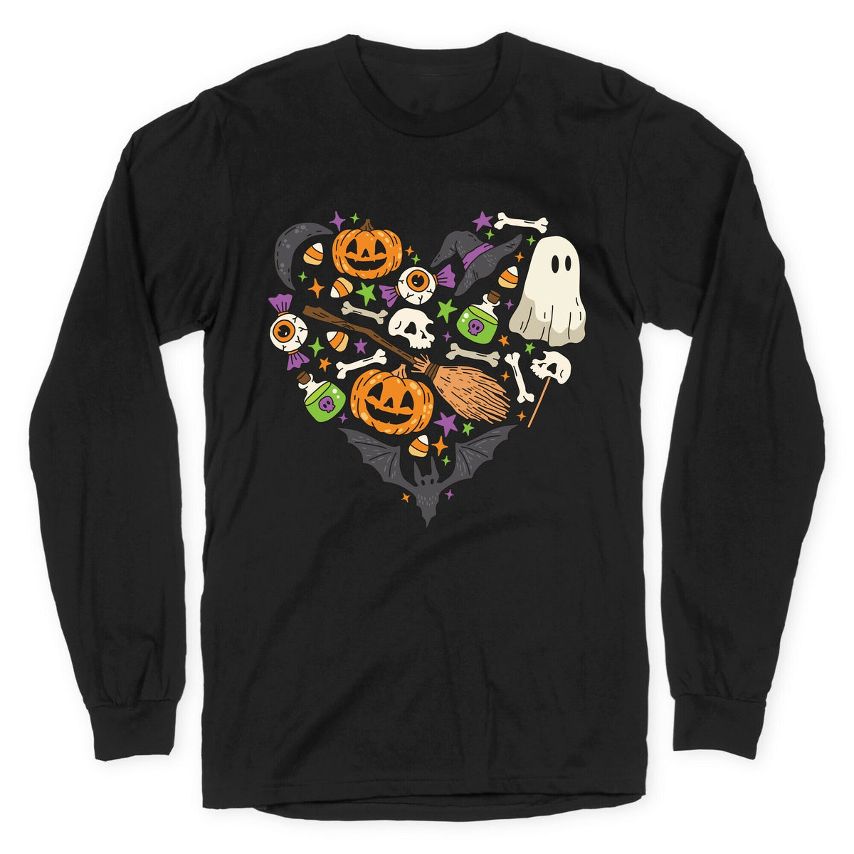 Halloween Heart Longsleeve Tee Unisex