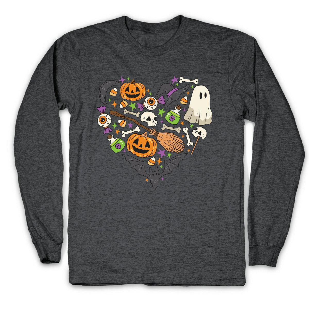 Halloween Heart Longsleeve Tee Unisex