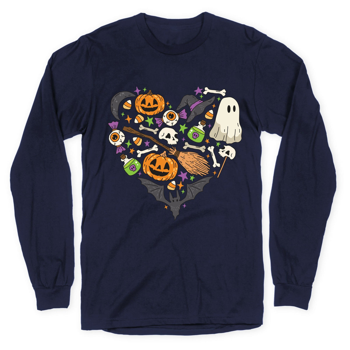 Halloween Heart Longsleeve Tee Unisex