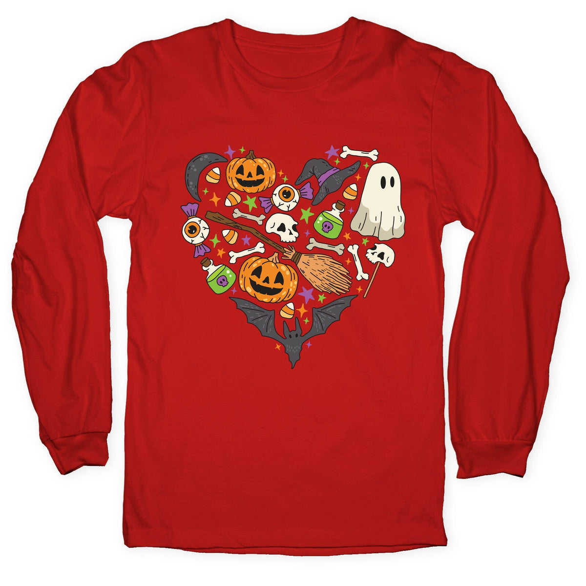 Halloween Heart Longsleeve Tee Unisex