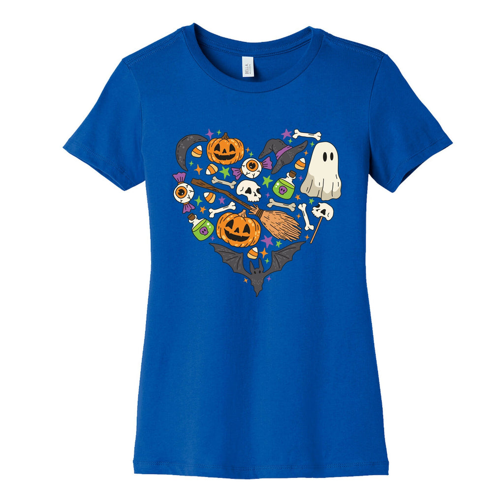 Halloween Heart Womens Cotton Tee Unisex