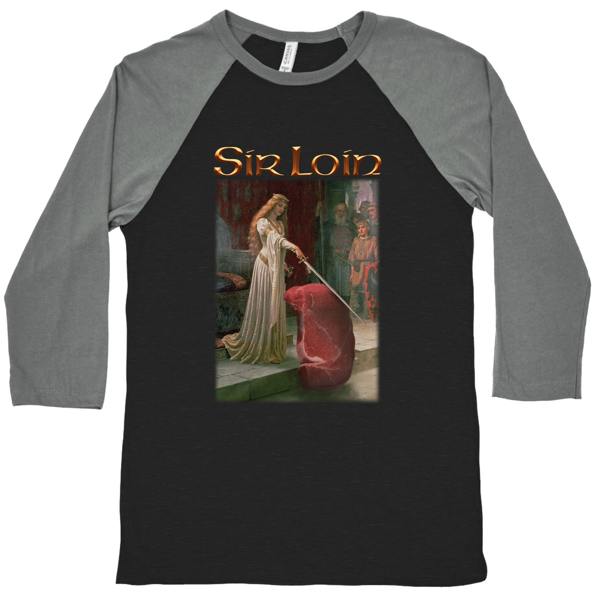 Sir Loin Steak Meme Baseball Tee Unisex