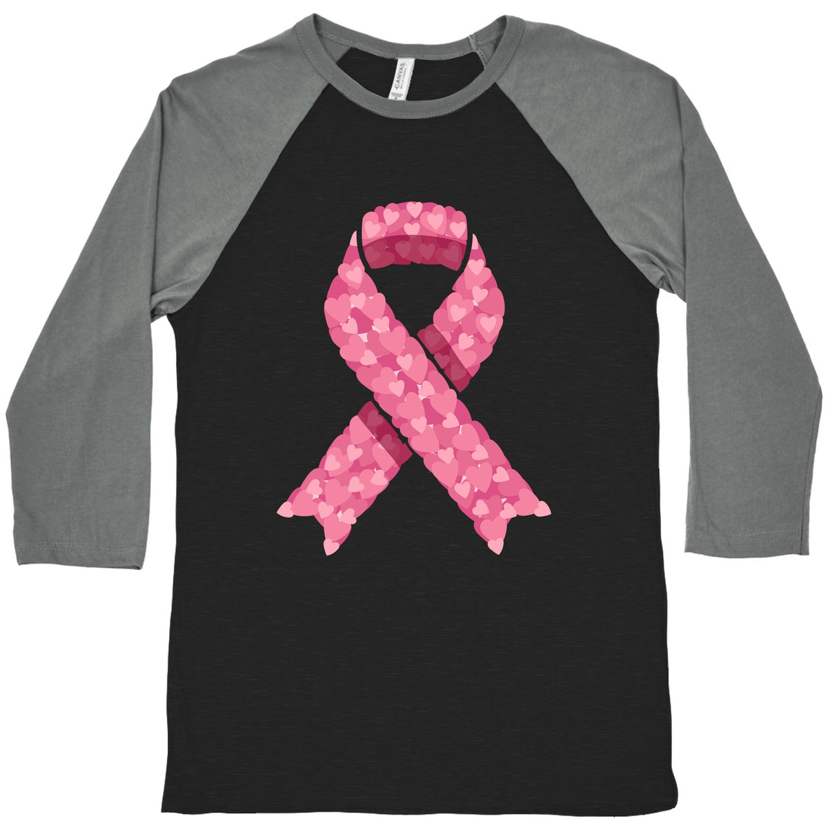 Pink Ribbon Baseball Tee Unisex