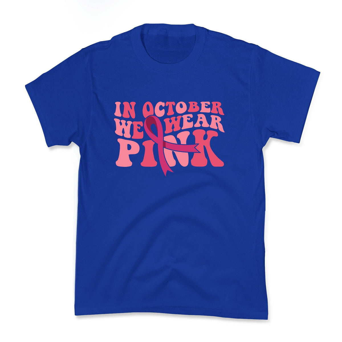 Pink Ribbon Breast Cancer Awareness Kids Tee Unisex