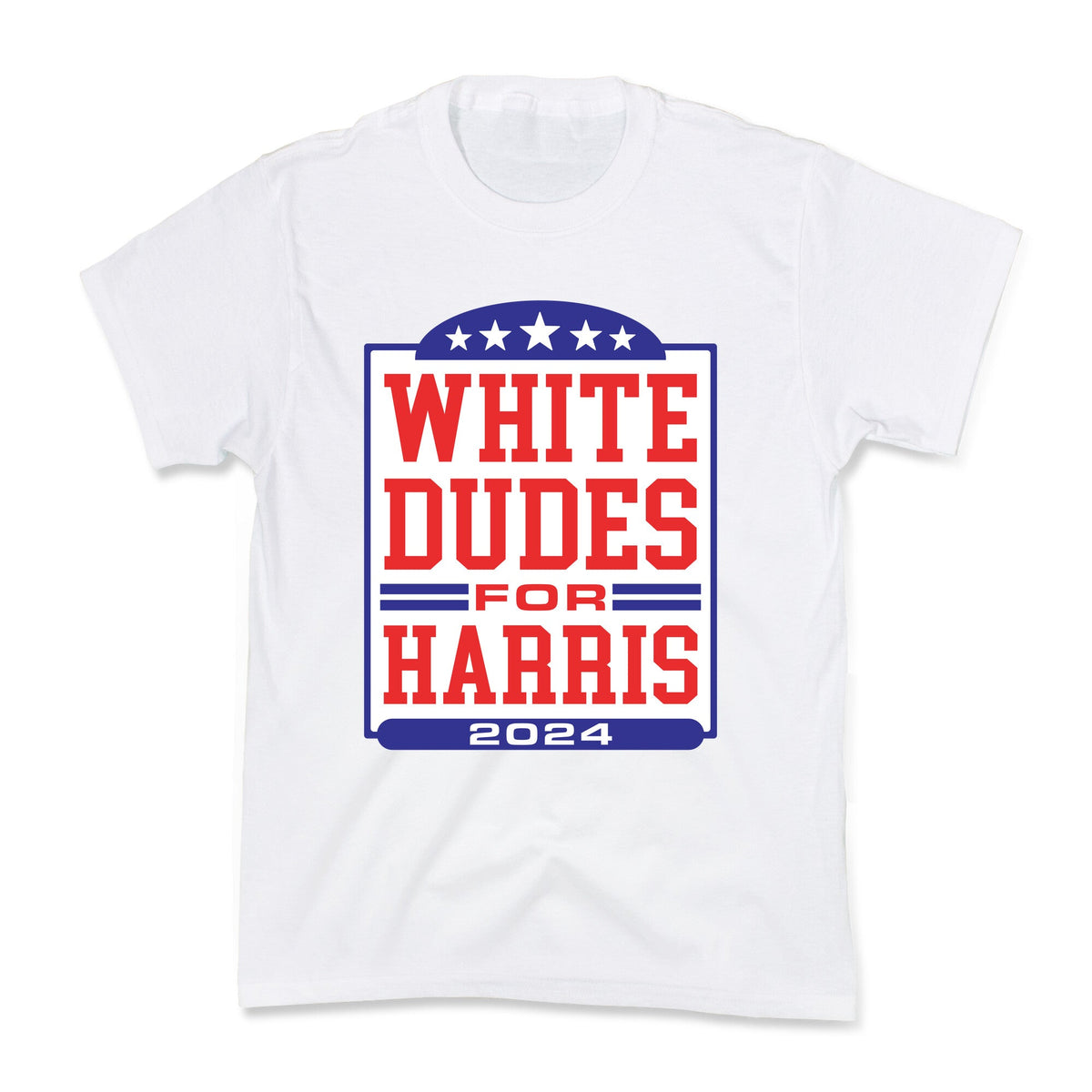 White Dudes for Harris 2024 Kids Tee Unisex
