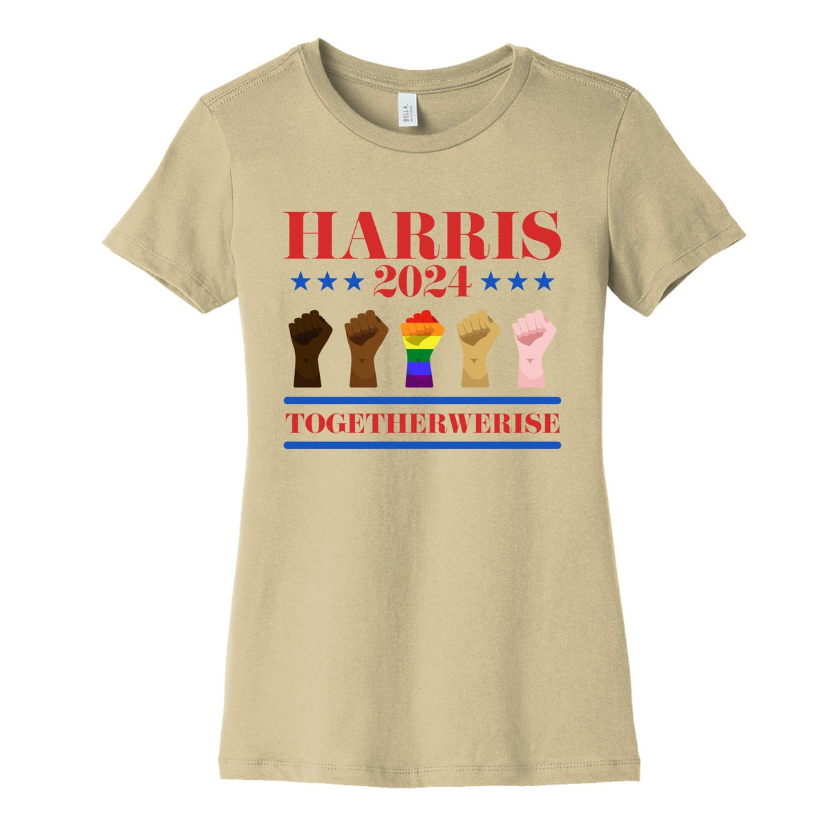 Together We Rise Harris 2024 Womens Cotton Tee Unisex