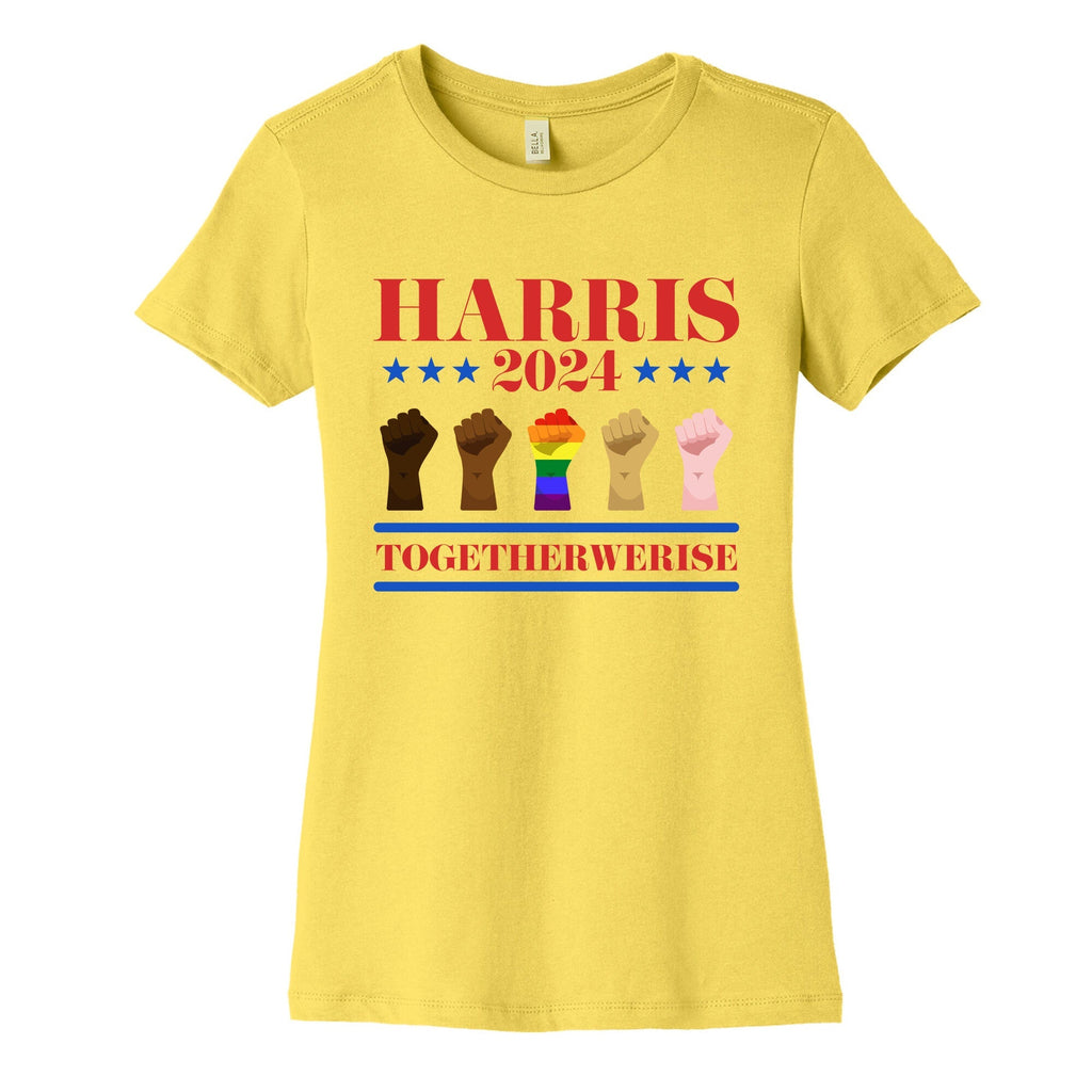 Together We Rise Harris 2024 Womens Cotton Tee Unisex