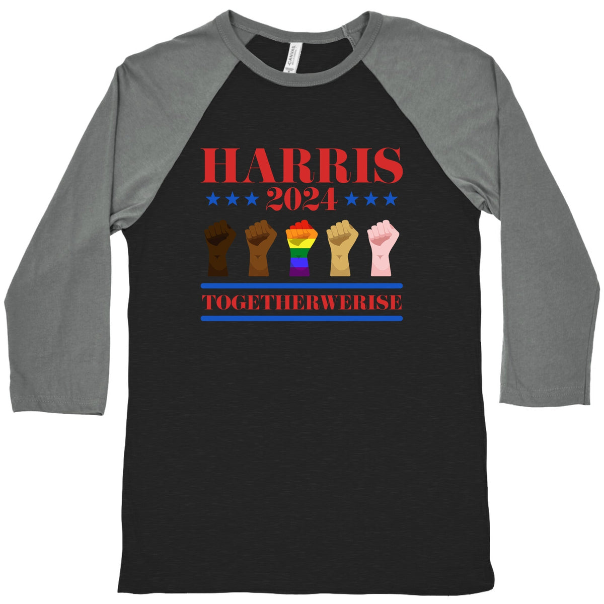 Together We Rise Harris 2024 Baseball Tee Unisex