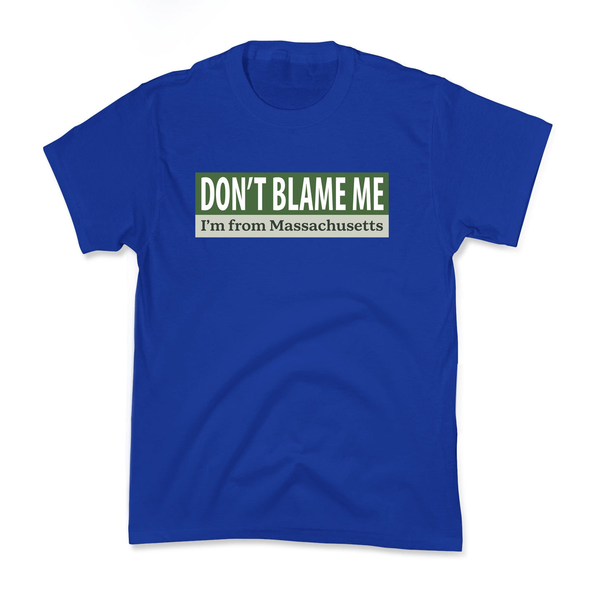 dont blame me im from massachusetts Kids Tee Unisex
