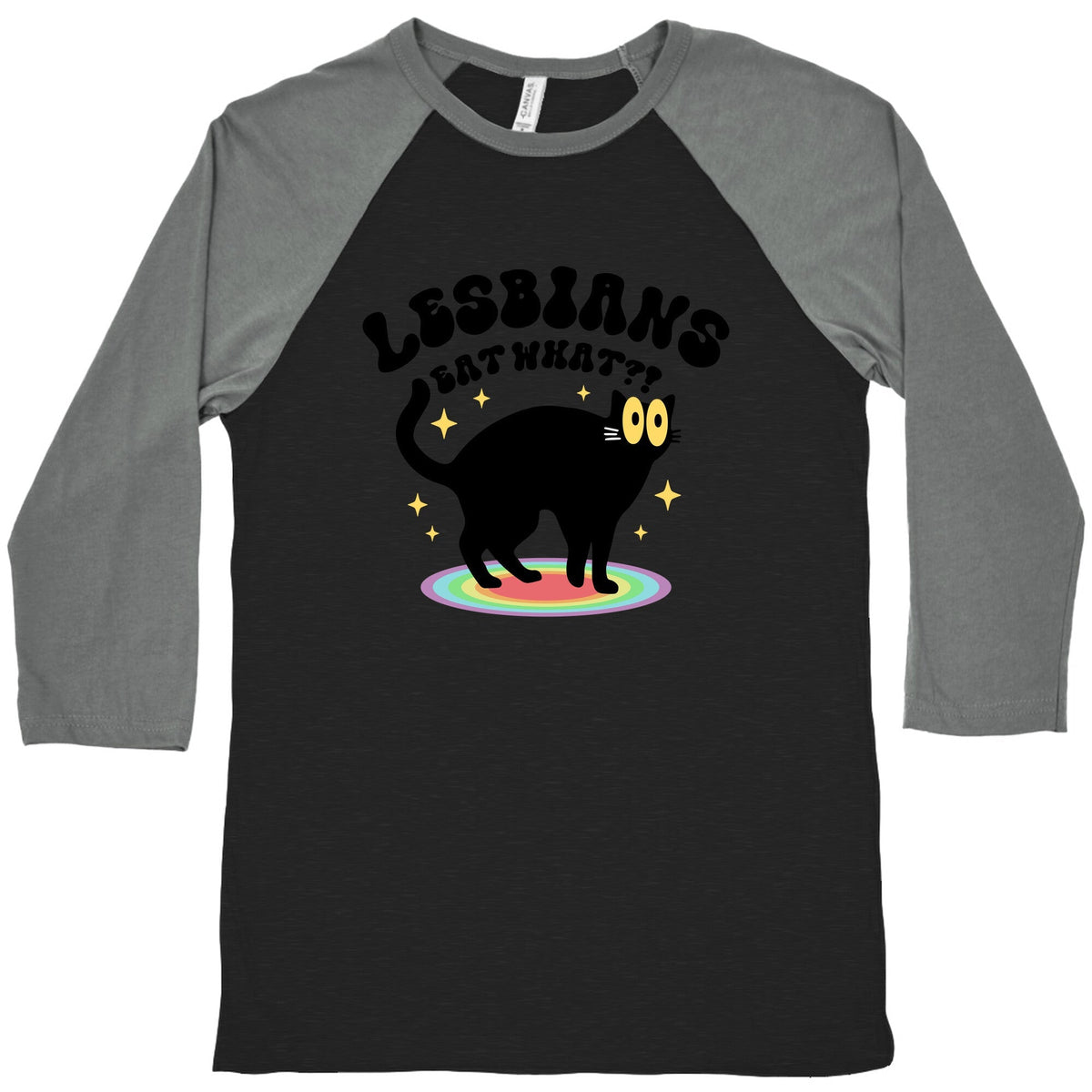 Lesbians Eat What Cat Baseball Tee Unisex