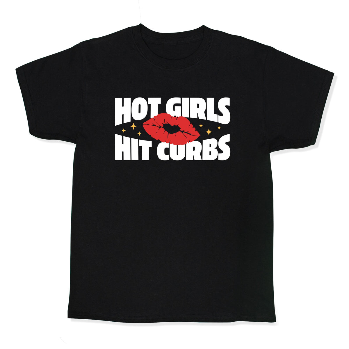 Hot Girls Hit Curbs Kids Tee Unisex