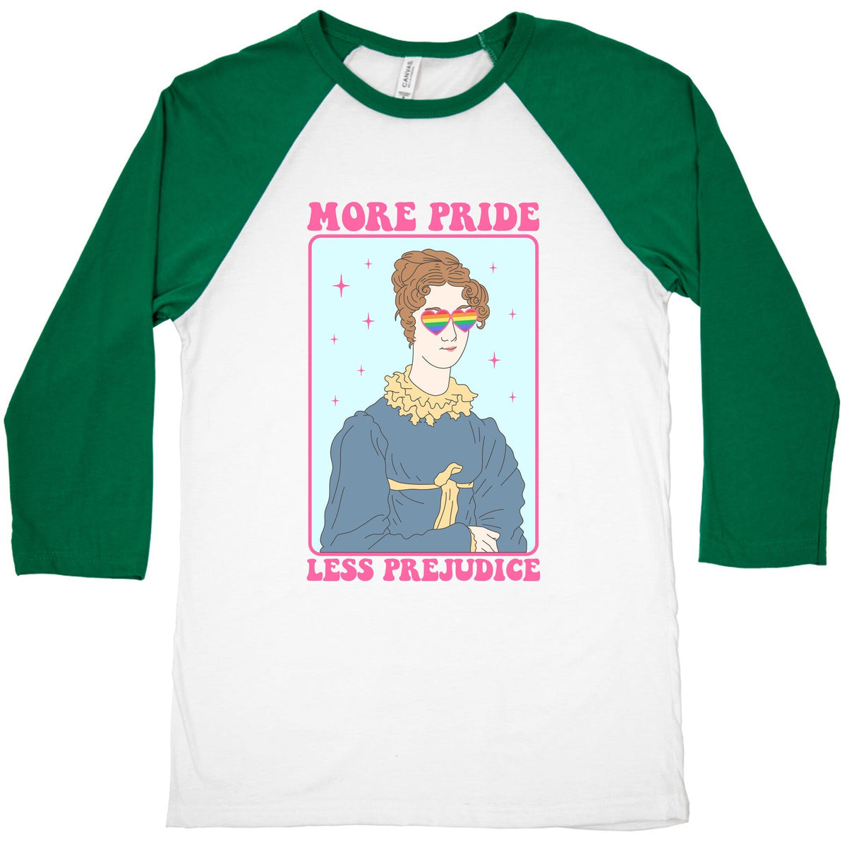 More Pride Less Prejudice Baseball Tee Unisex