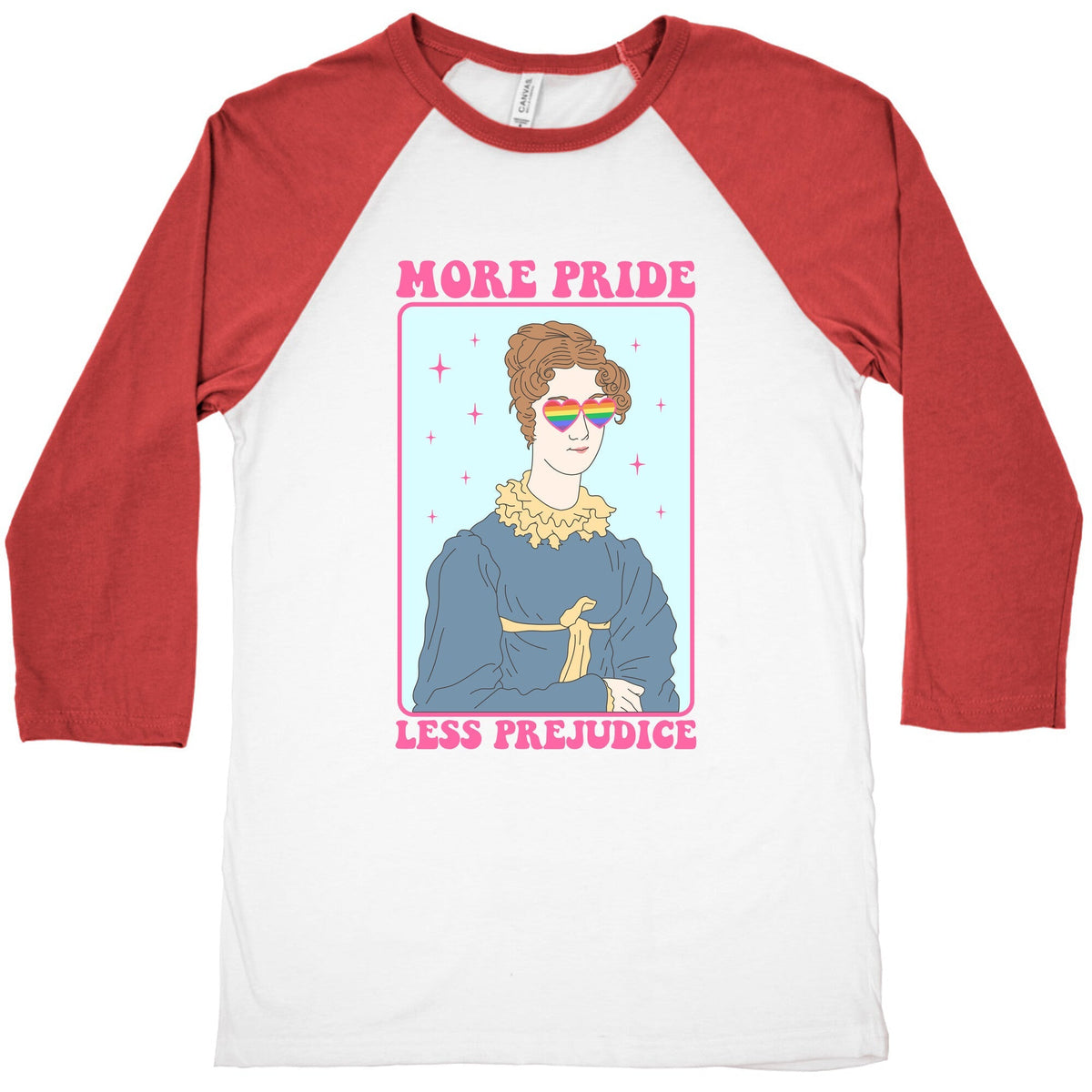 More Pride Less Prejudice Baseball Tee Unisex