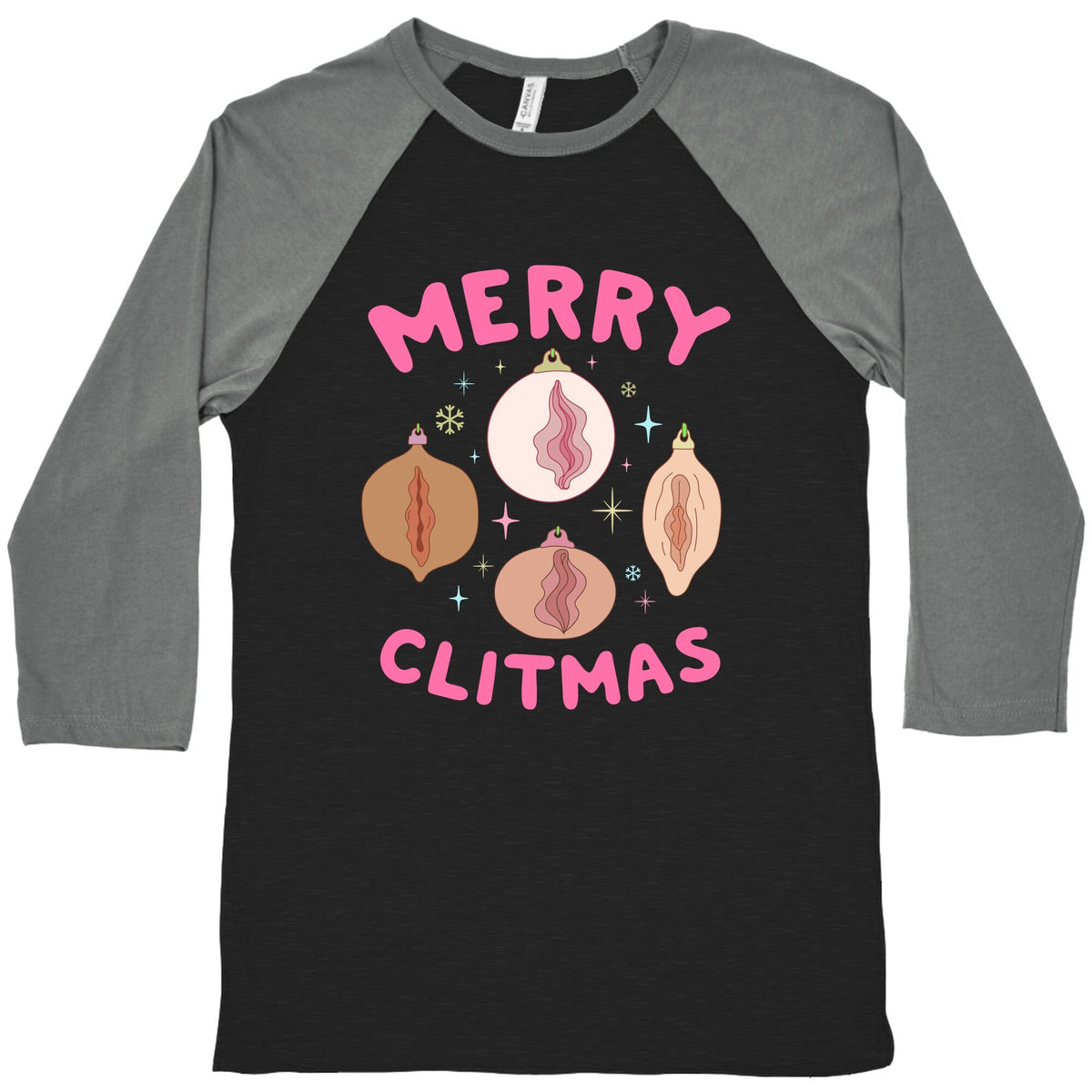 Merry Clitmas Baseball Tee Unisex