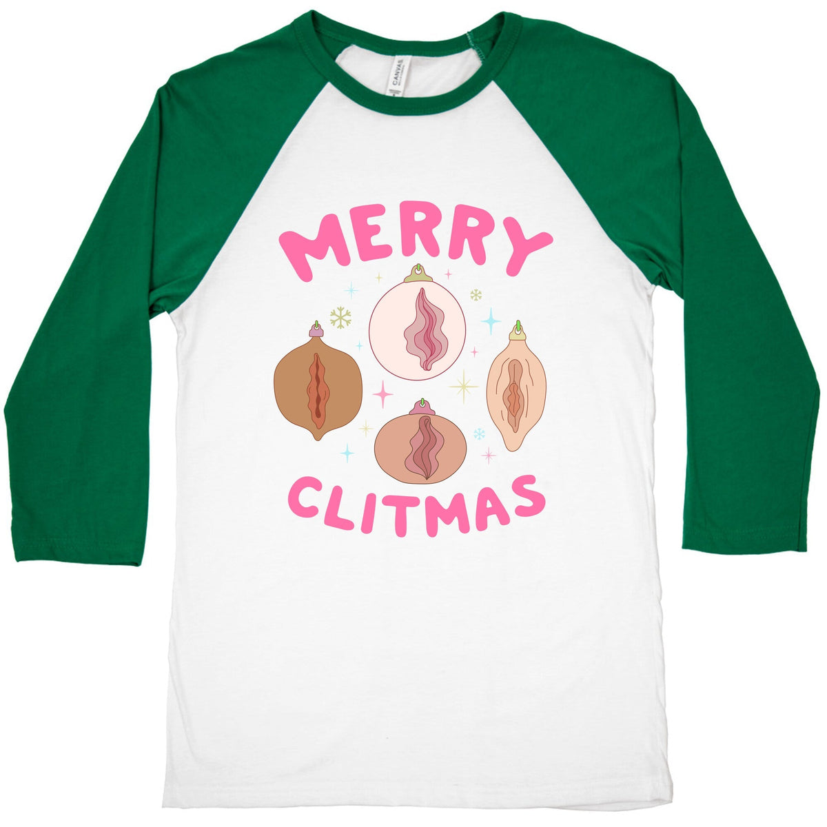 Merry Clitmas Baseball Tee Unisex