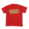 Her Body Isnt Responsible for His Thoughts Kids Tee Unisex