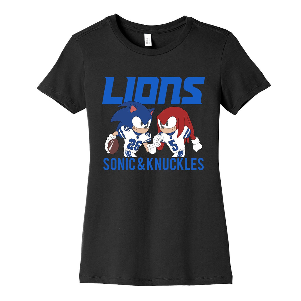 Lions Sonic and Knuckles Womens Cotton Tee Unisex