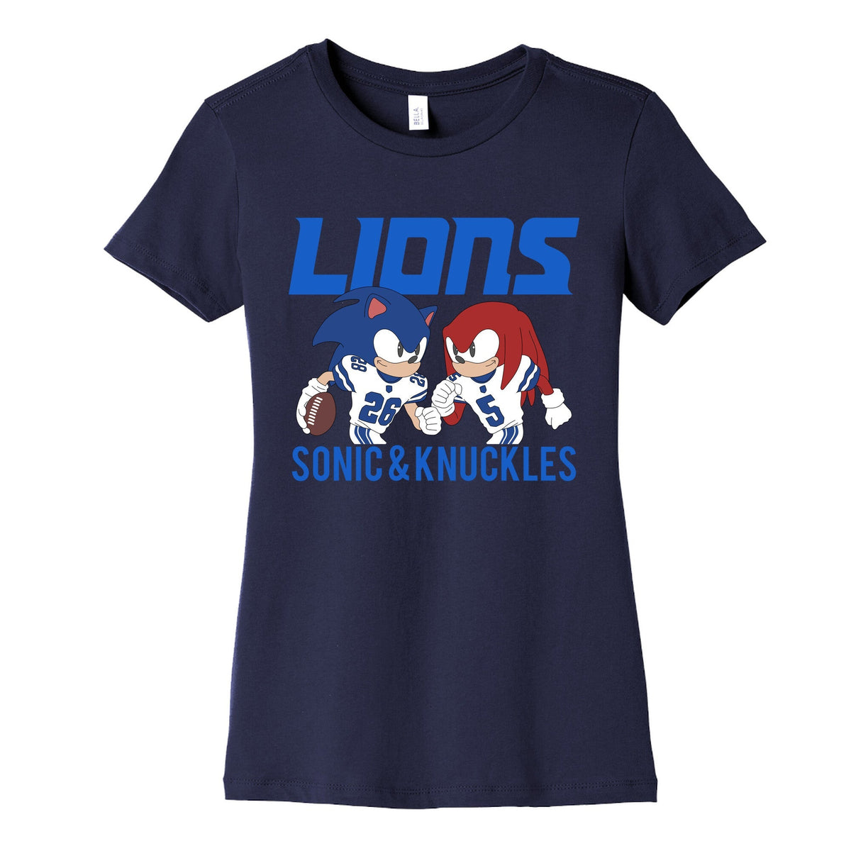 Lions Sonic and Knuckles Womens Cotton Tee Unisex