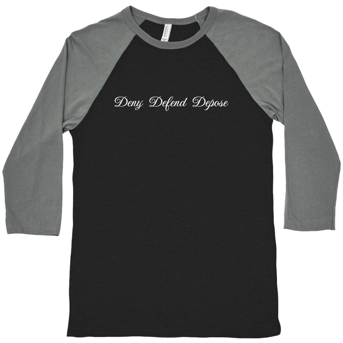 Deny Defend Depose 2 Baseball Tee Unisex