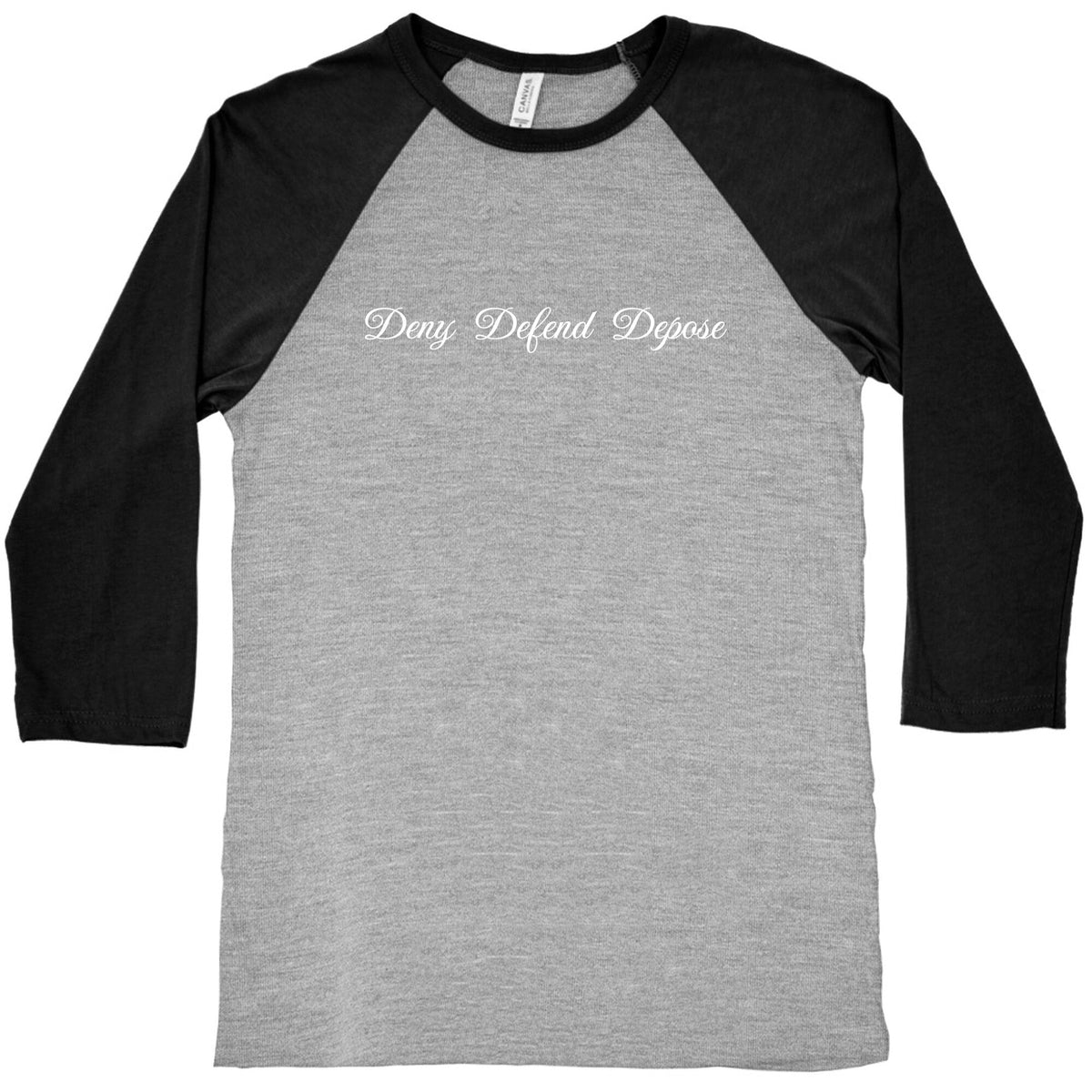 Deny Defend Depose 2 Baseball Tee Unisex