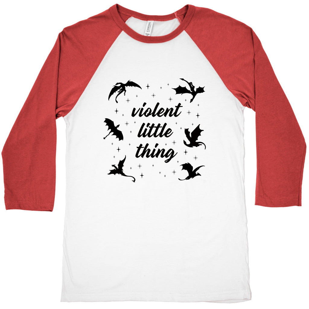 Fourth Wing Violent Little Thing Baseball Tee Unisex