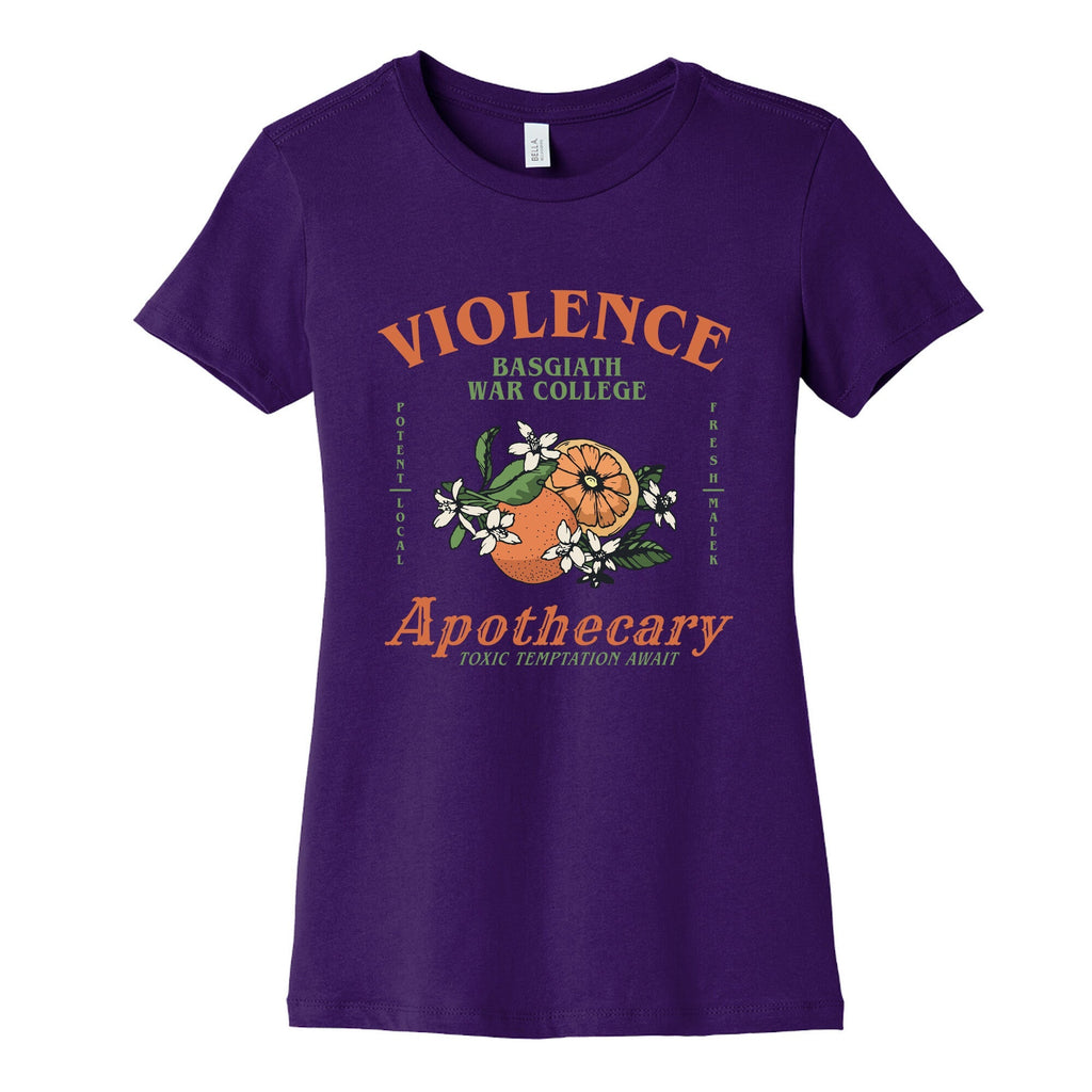 Fourth Wing Violence Apothecary Womens Cotton Tee Unisex