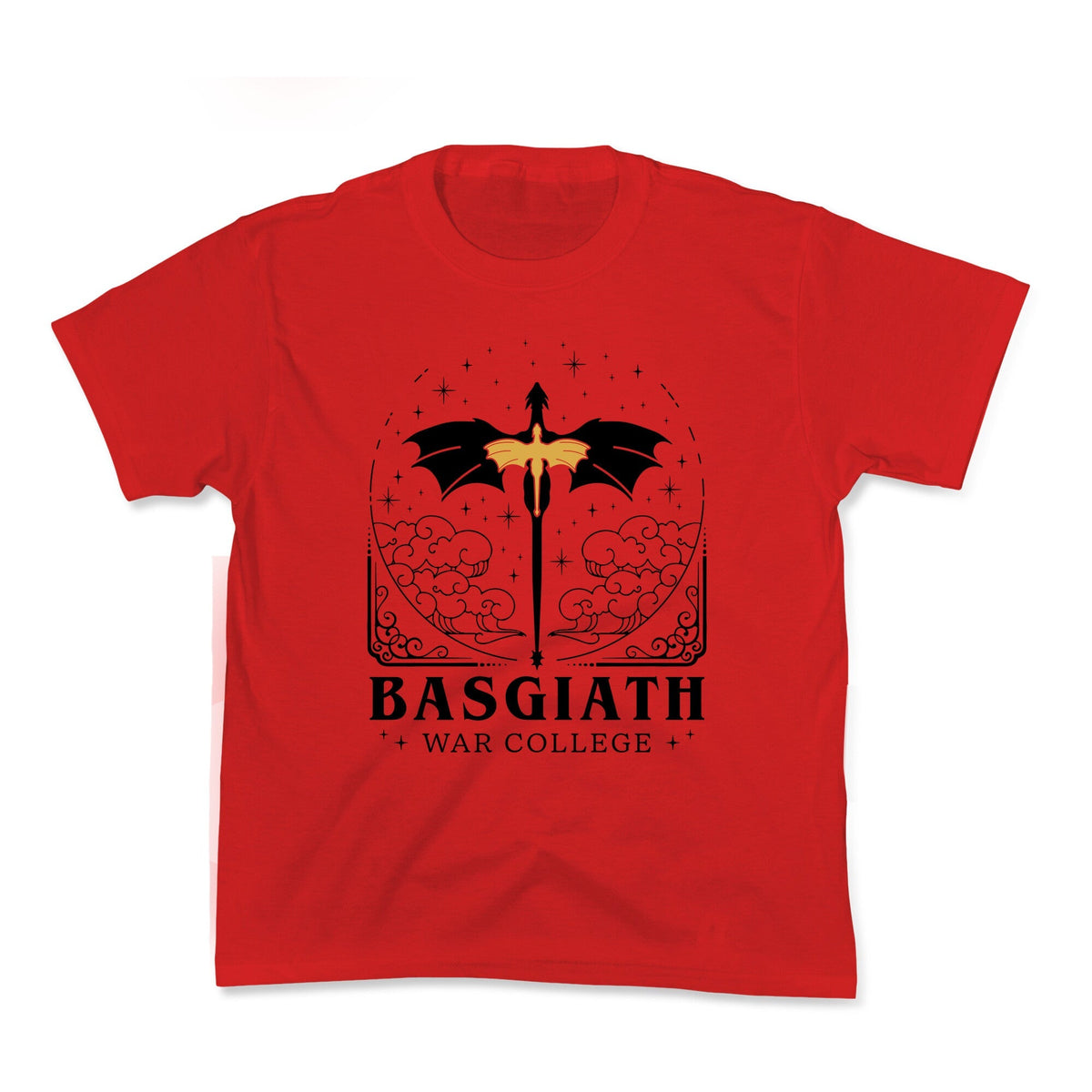Fourth Wing Basgiath War College Kids Tee Unisex