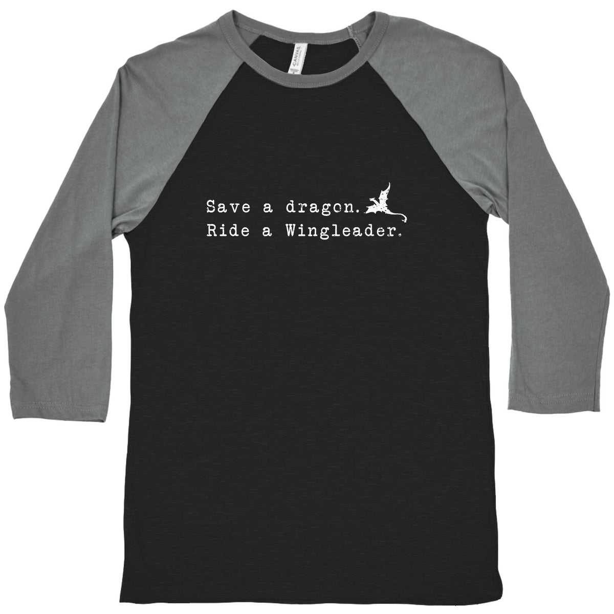 Fourth Wing Save a Dragon Baseball Tee Unisex