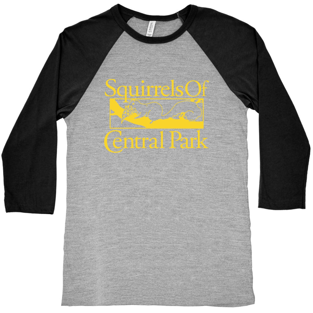 Squirrels of Central Park Baseball Tee Unisex