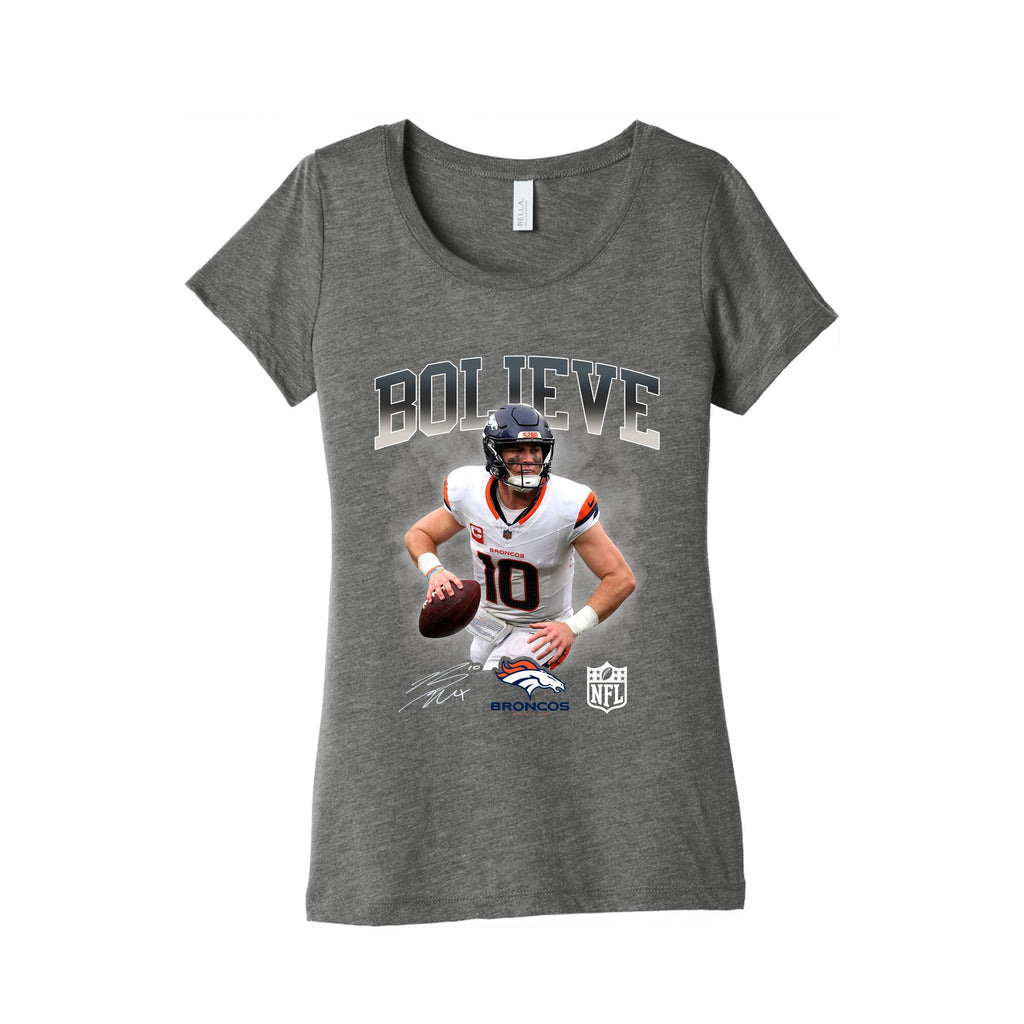 Bo Nix Bolieve Womens Triblend Tee Unisex