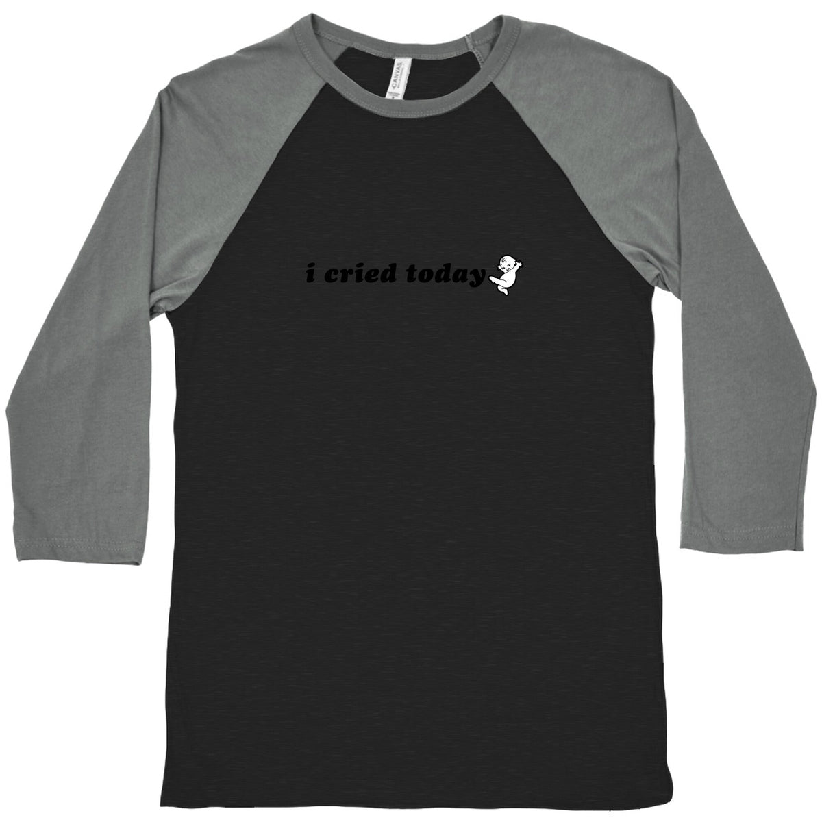 I Cried Today Baby Baseball Tee Unisex