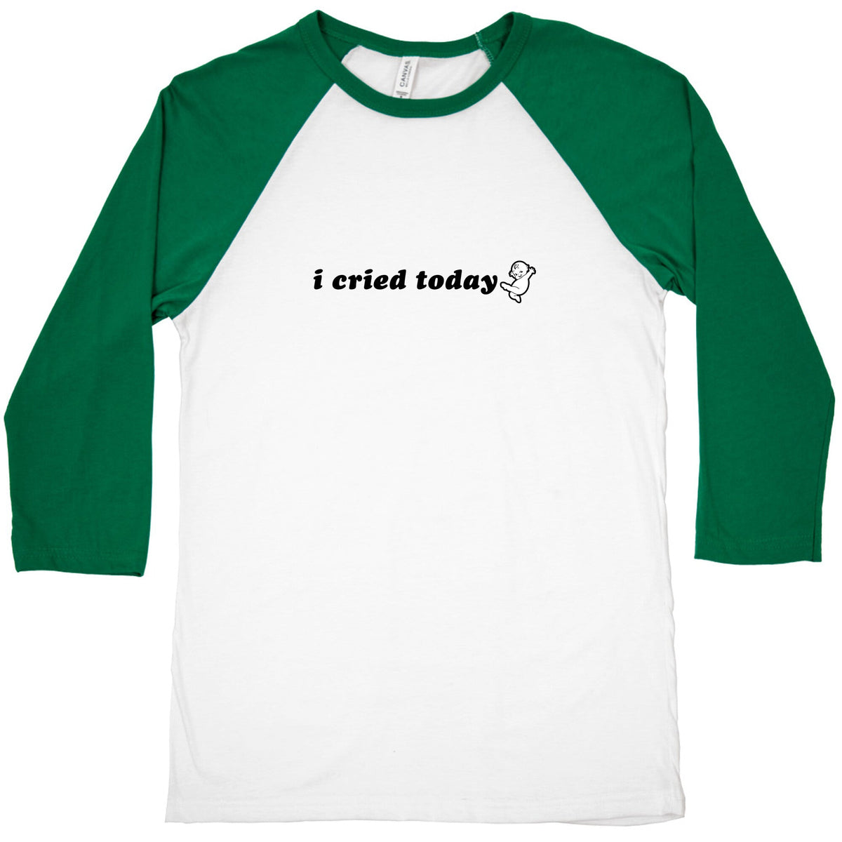 I Cried Today Baby Baseball Tee Unisex