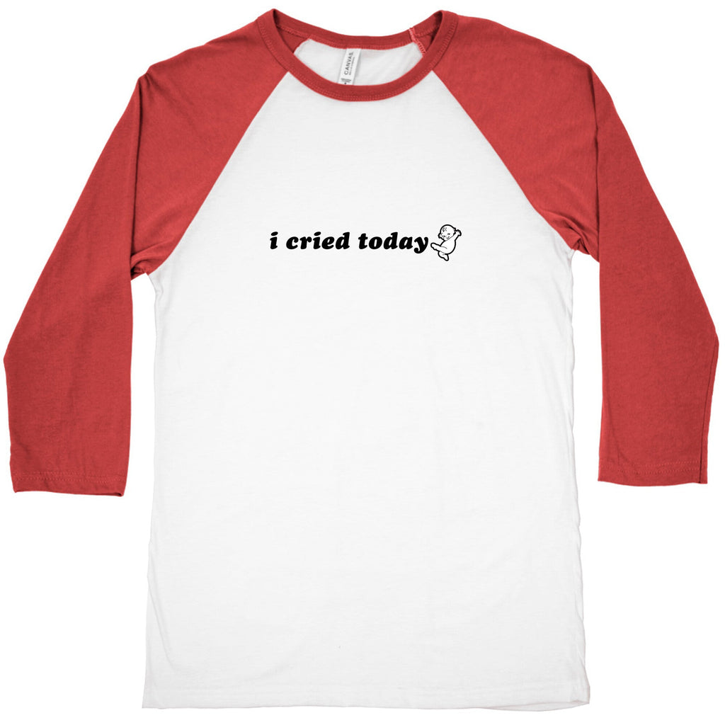 I Cried Today Baby Baseball Tee Unisex