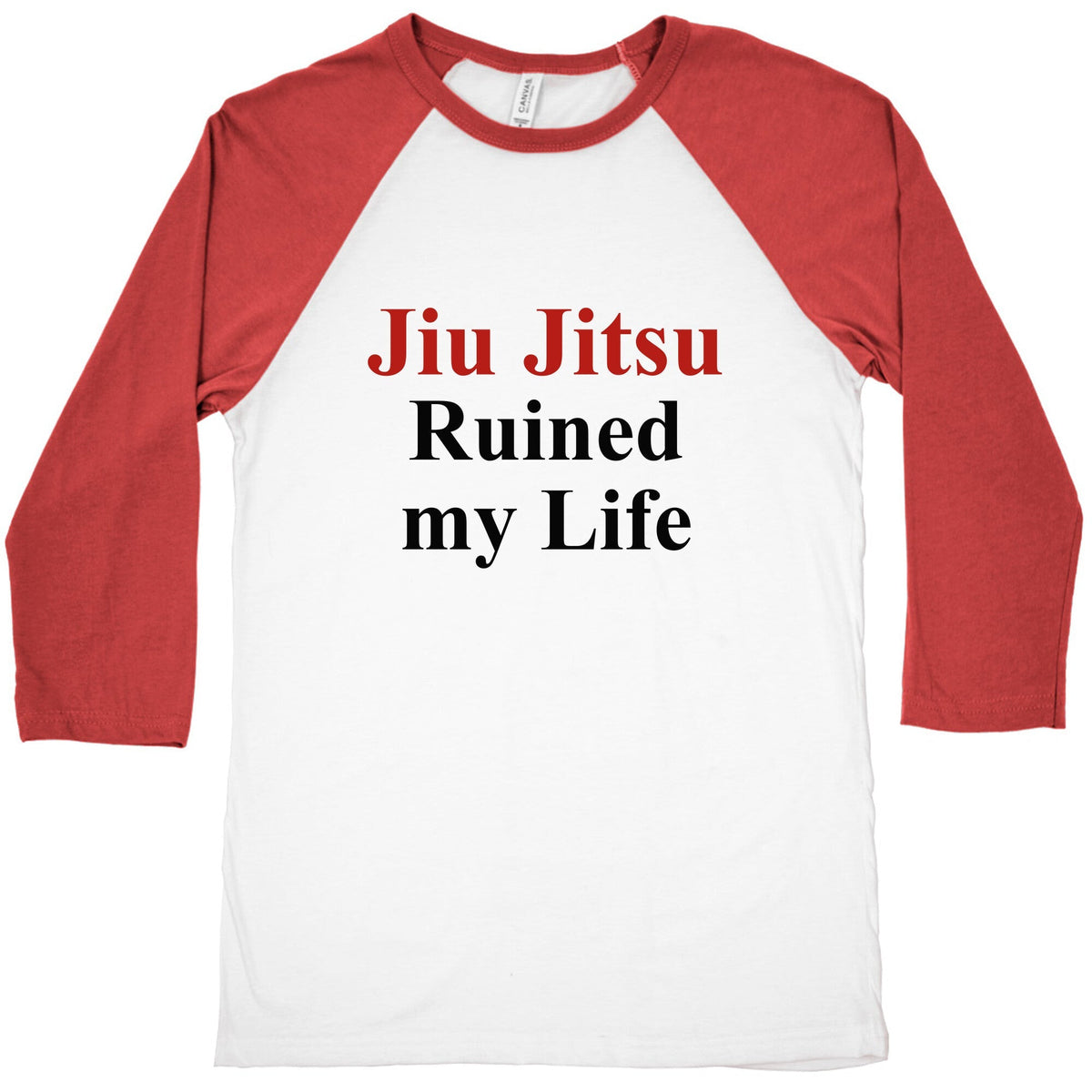 Brady Ju Jujitsu Ruined My Life Baseball Tee Unisex