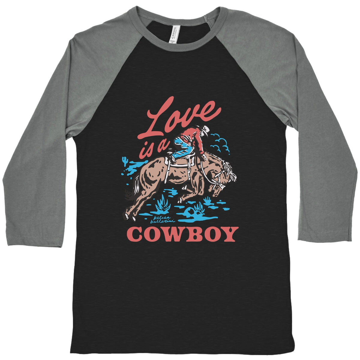 Kelsea Ballerini Love Is A Cowboy Baseball Tee Unisex