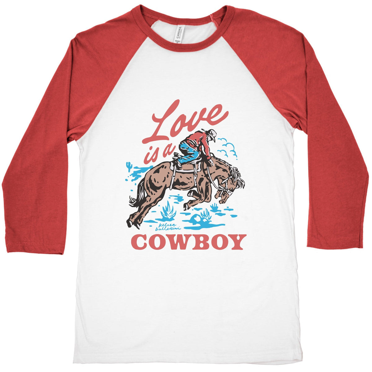 Kelsea Ballerini Love Is A Cowboy Baseball Tee Unisex