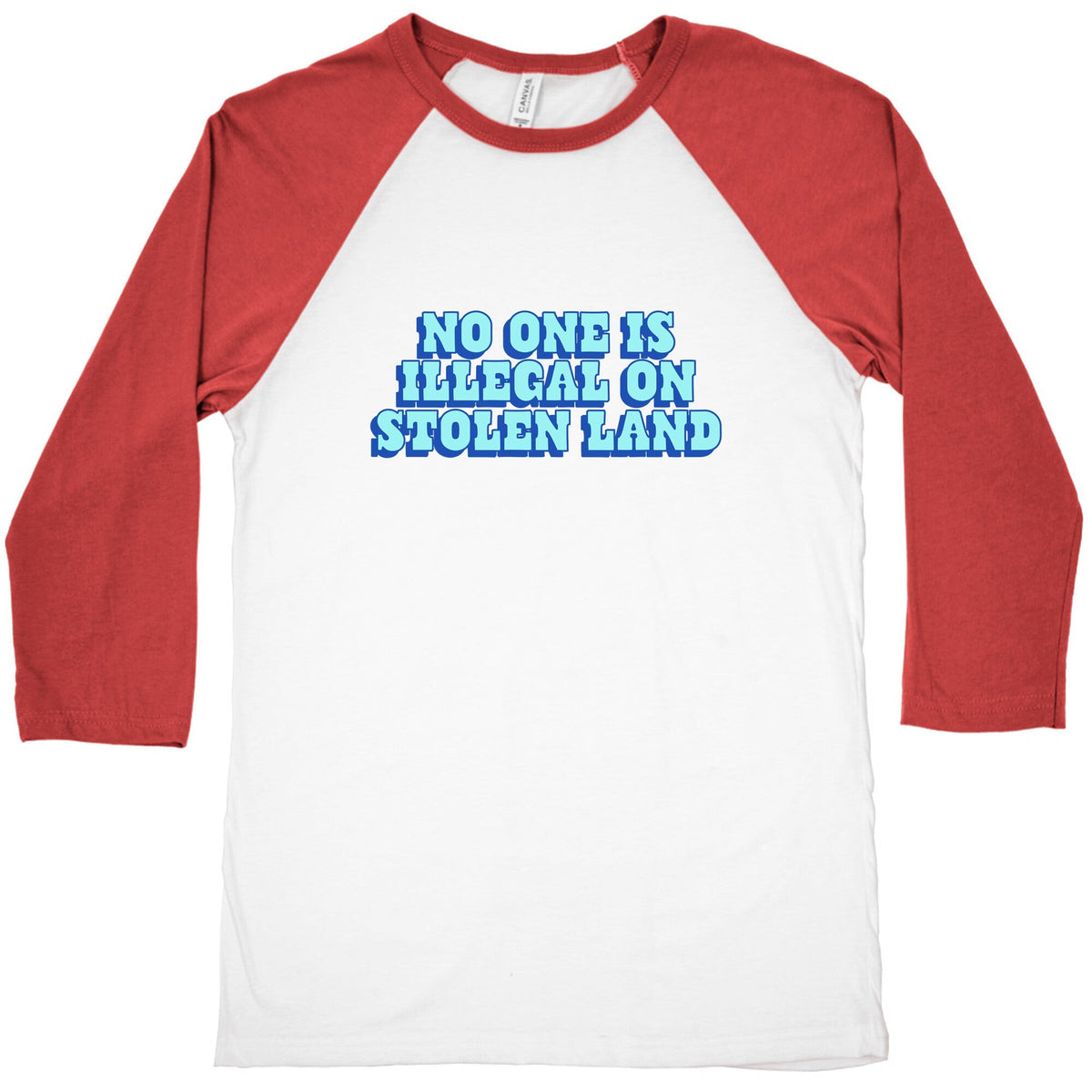 No One Is Illegal Baseball Tee Unisex